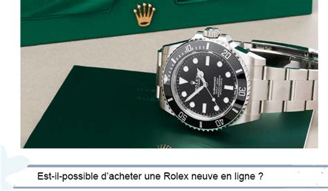 acheter une rolex neuve